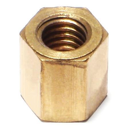 MIDWEST FASTENER Coupling Nut, 3/8"-16, Brass, 50 PK 09217